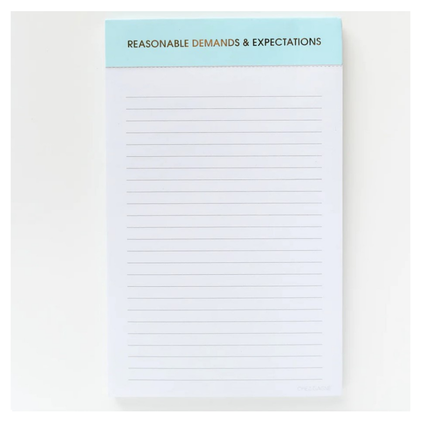 Reasonable Demands & Expectations Notepad