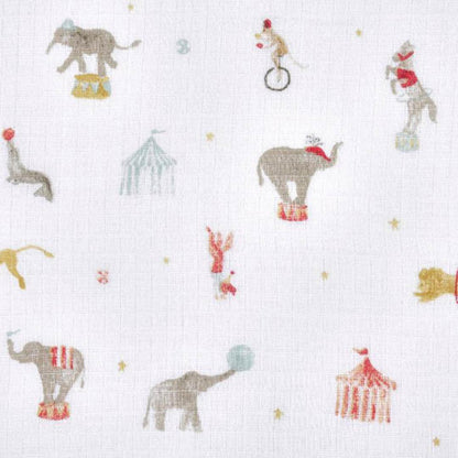 aden + anais Essentials Cotton Muslin Swaddle Blankets - 2 Pack - Elephant Circus