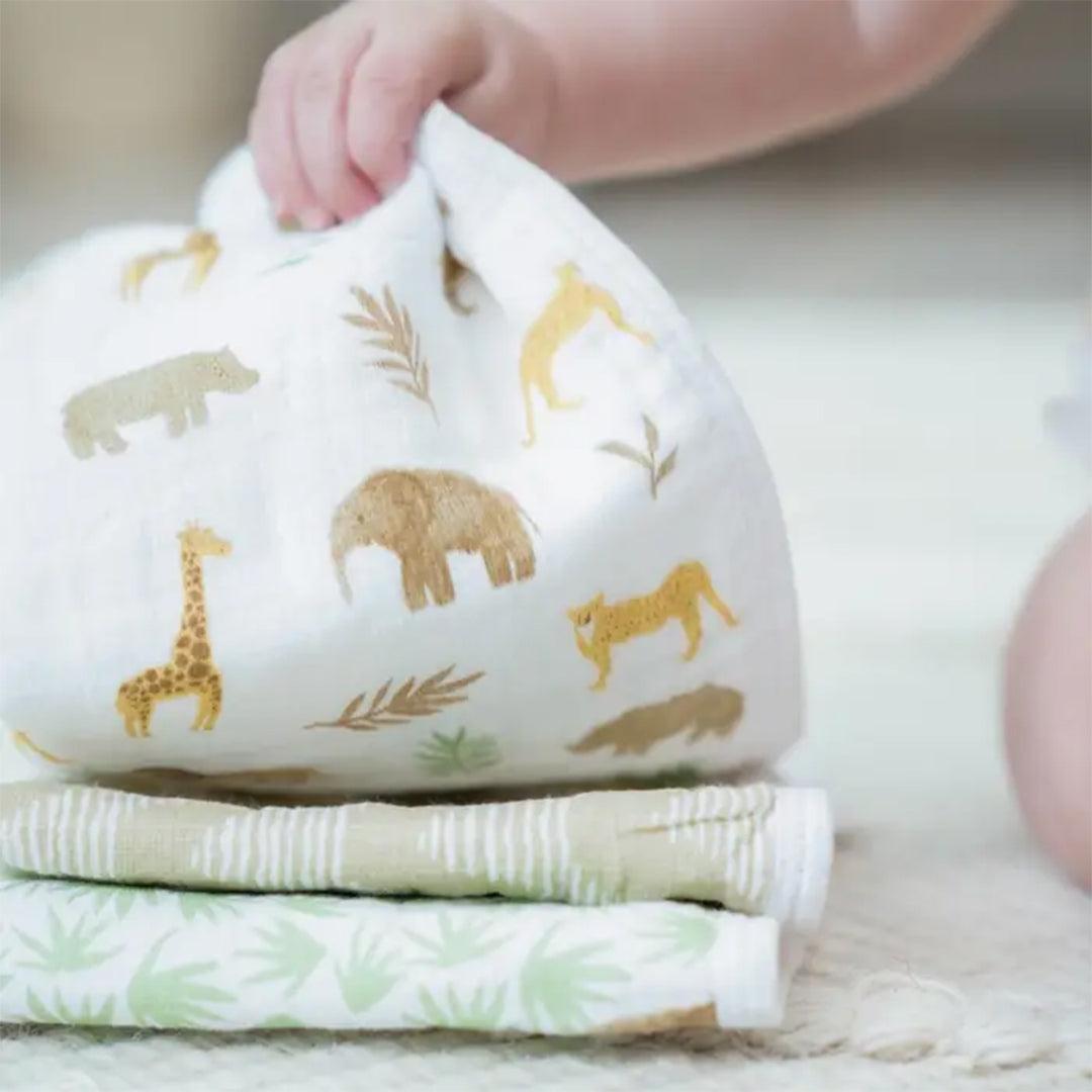 aden + anais Essentials Cotton Muslin Washcloths Set - 3 Pack - Tanzania