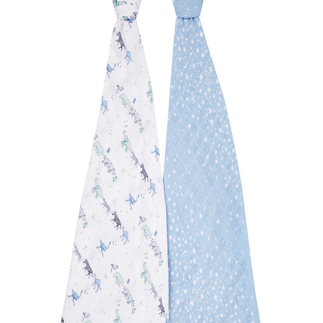aden + anais Boutique Cotton Muslin Swaddles - 2 Pack - Rising Star