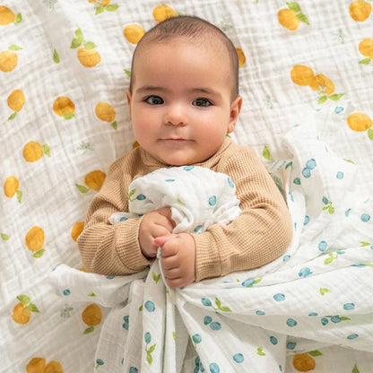 aden + anais Organic Cotton Swaddles - 4 Pack - Fresh Fruit