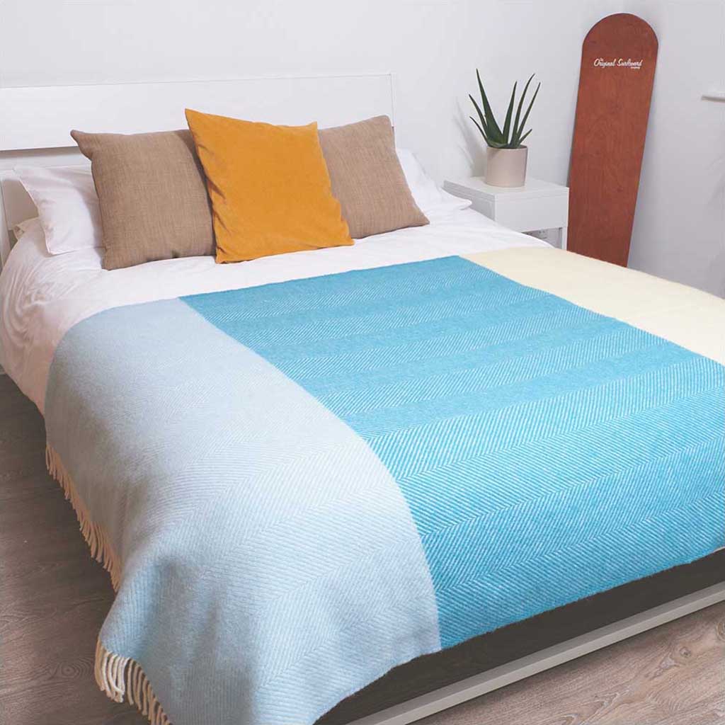Blue Noon Wool Blanket