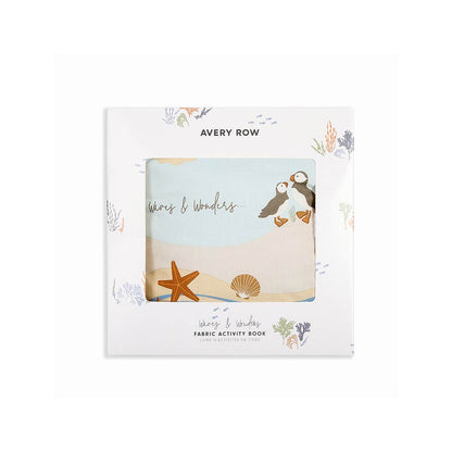 Avery Row Fabric Baby Book - Coastline