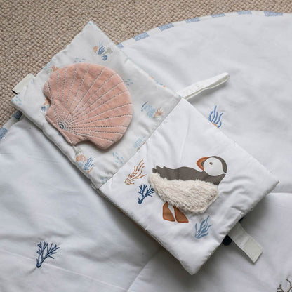 Avery Row Fabric Baby Book - Coastline