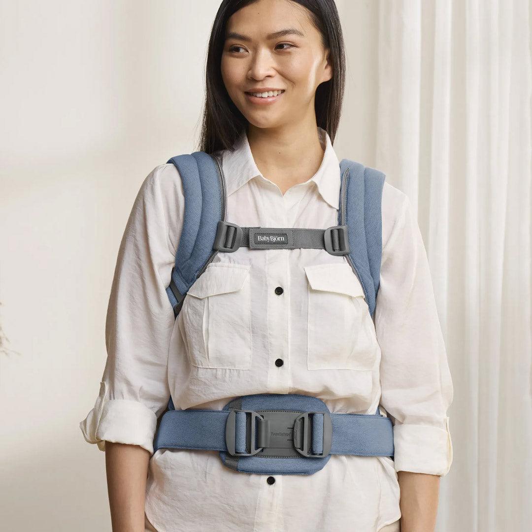 BabyBjorn Harmony Woven Melange - Blue