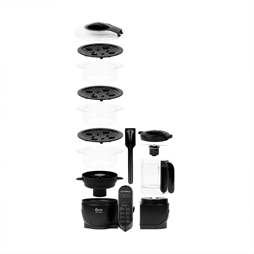 Babymoov Nutribaby (+) XL Black Edition 6 in 1 - Black