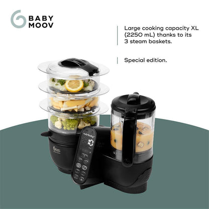 Babymoov Nutribaby (+) XL Black Edition 6 in 1 - Black