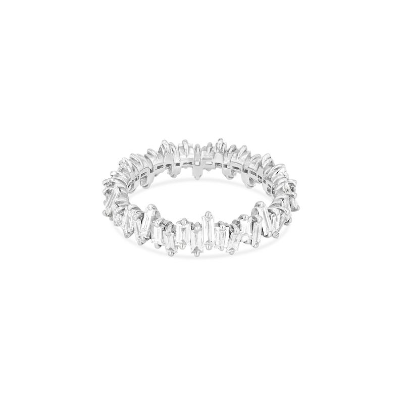 White Diamond Jagged Eternity Band