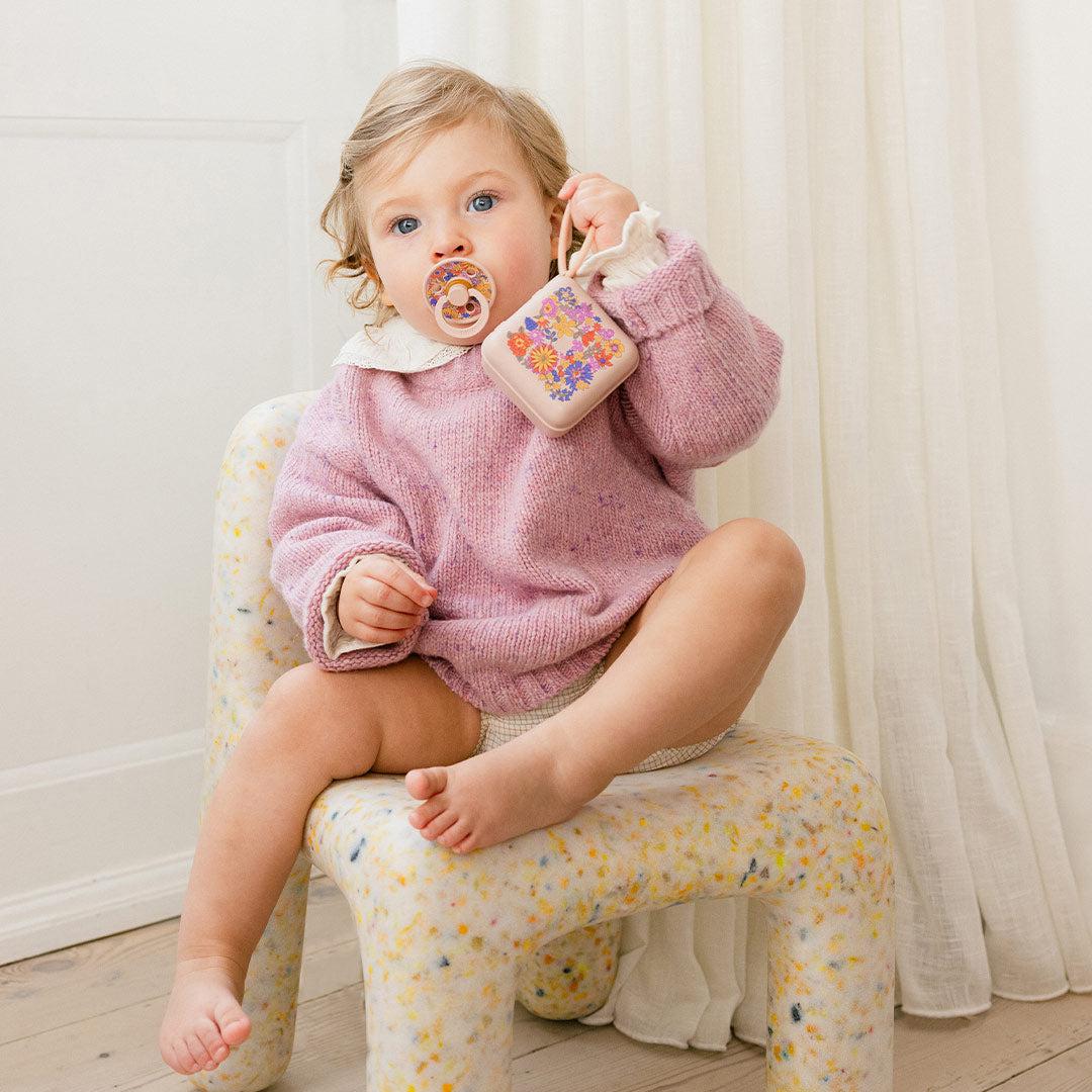 BIBS X LIBERTY Colour Latex Pacifier - 2 Pack - Blush Mix - June Blossom