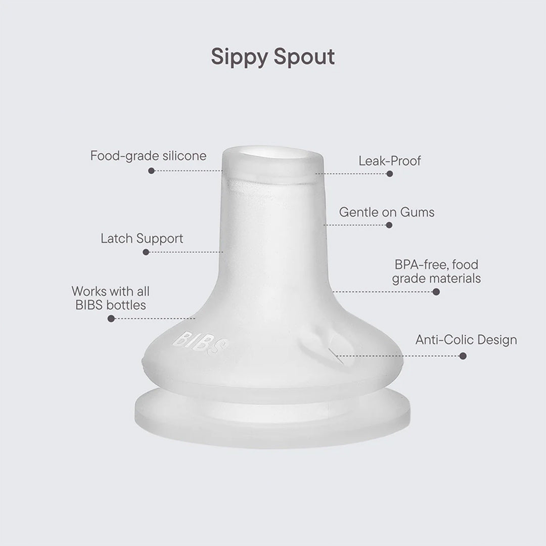 BIBS World Baby Bottle Spout Silicone 2 Pack