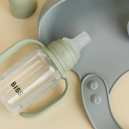 BIBS World Baby Sippy Bottle Spout Silicone 1 Pack 150ml - Sage