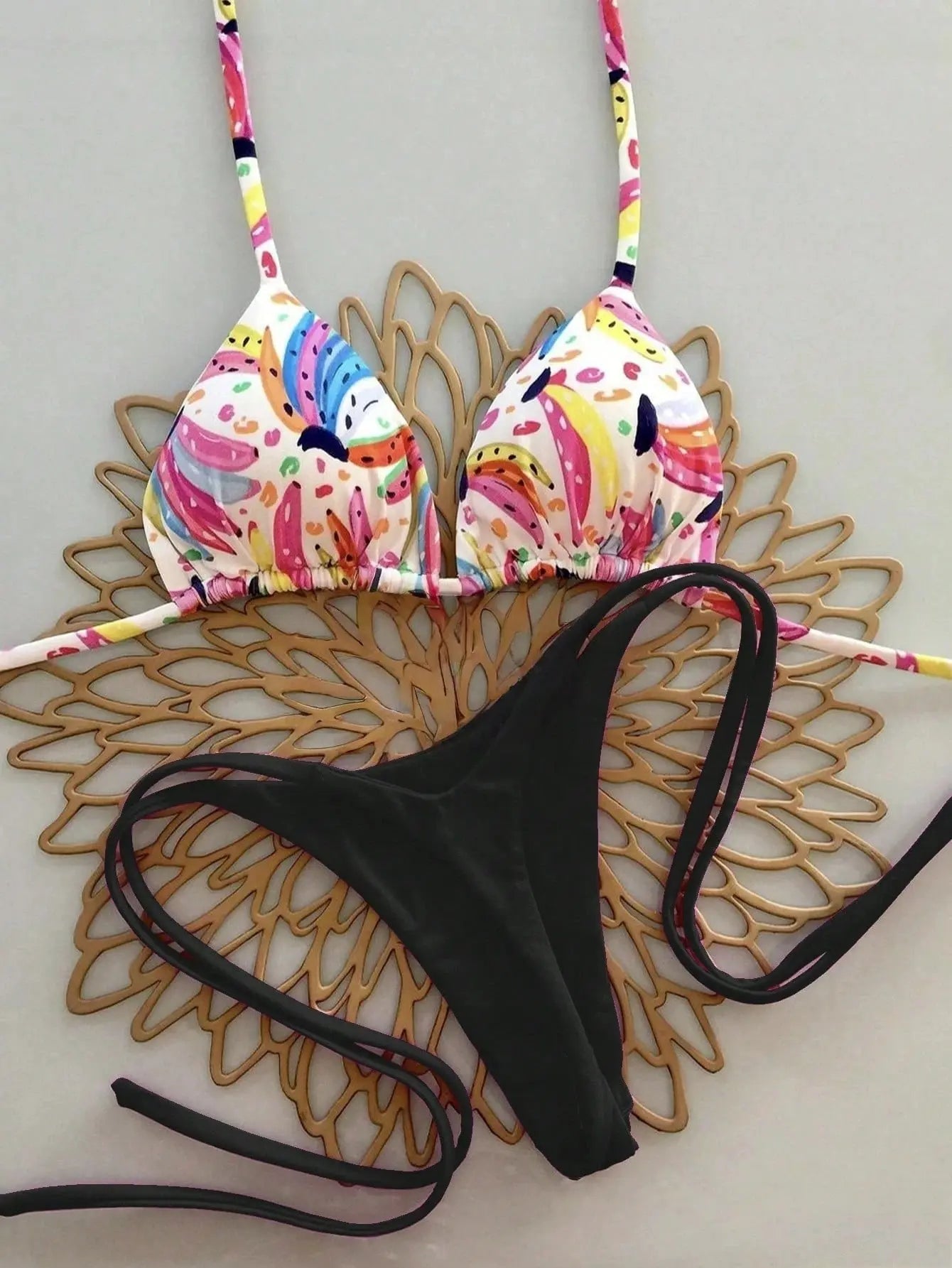 Bikini Set Print Swimsuit Beach Sexy Ladies Swimwear Seaside Vacation Bathing Suit Women Biquine Brasileiro Купальник Женский