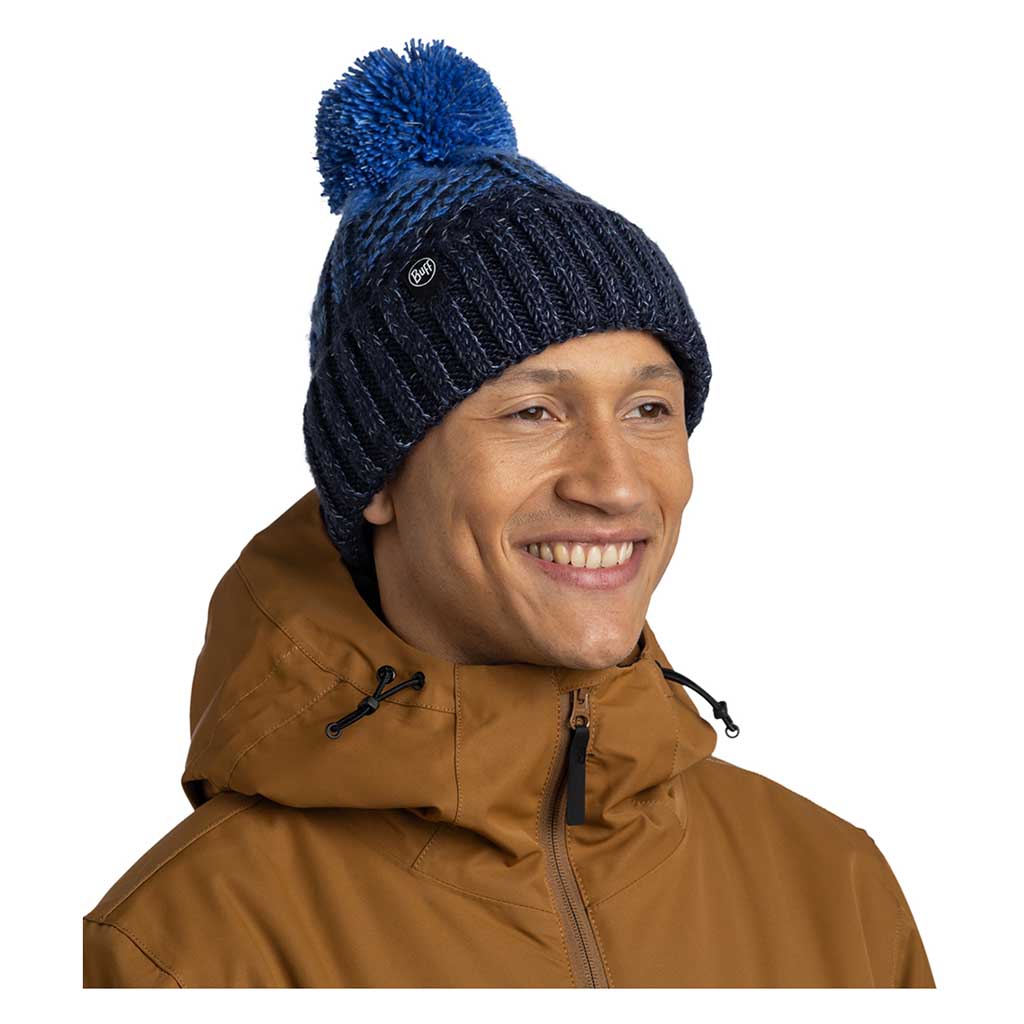 Akna Knitted Beanie & Fleece Band
