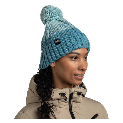 Akna Knitted Beanie & Fleece Band