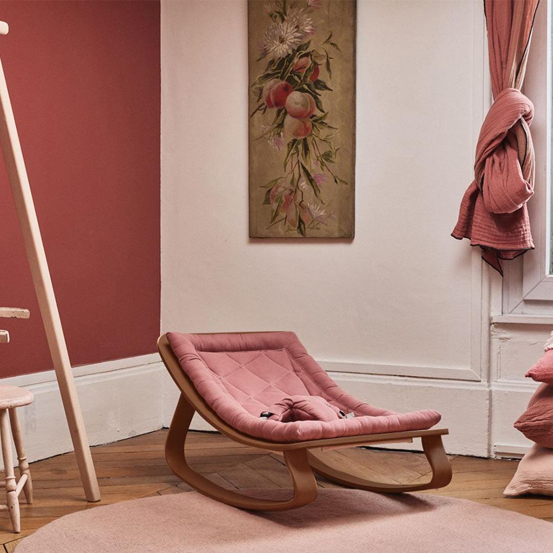 Charlie Crane LEVO Baby Rocker Cushion - Bois de Rose