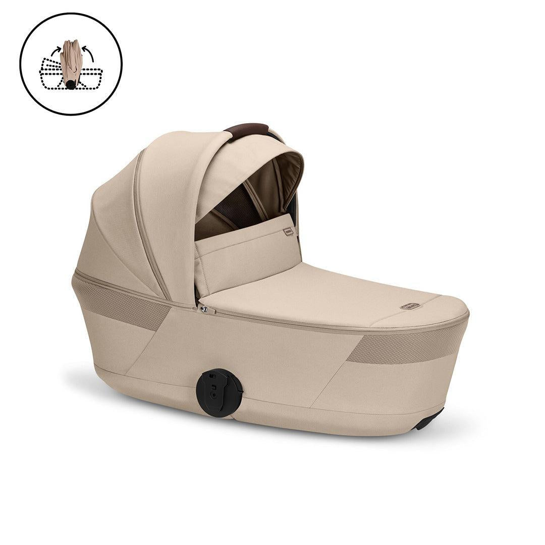 CYBEX Balios S Lux Pushchair + Fold Carry Cot - Almond Beige
