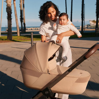 CYBEX Balios S Lux Pushchair + Fold Carry Cot - Chocolate Brown
