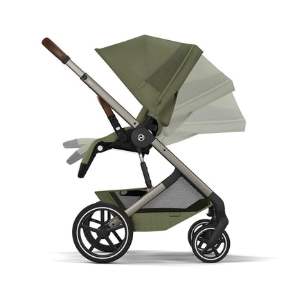 CYBEX Balios S Lux Pushchair + Fold Carry Cot - Moss Green
