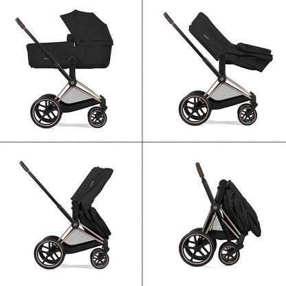 CYBEX PRIAM Fold Cot Newborn to Toddler Travel System Bundle - Comfort