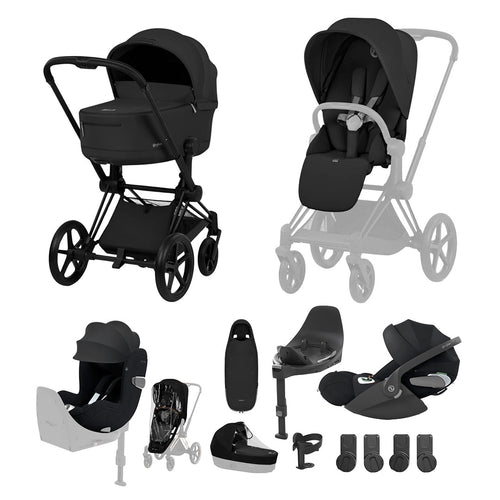 CYBEX PRIAM Fold Cot Newborn to Toddler Travel System Bundle - Comfort