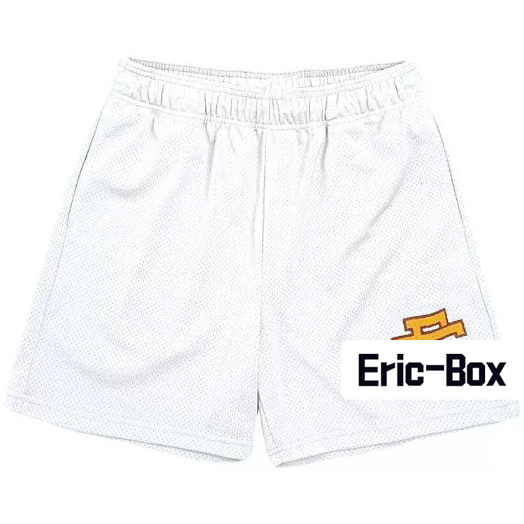 White Gold Basic Mesh Shorts
