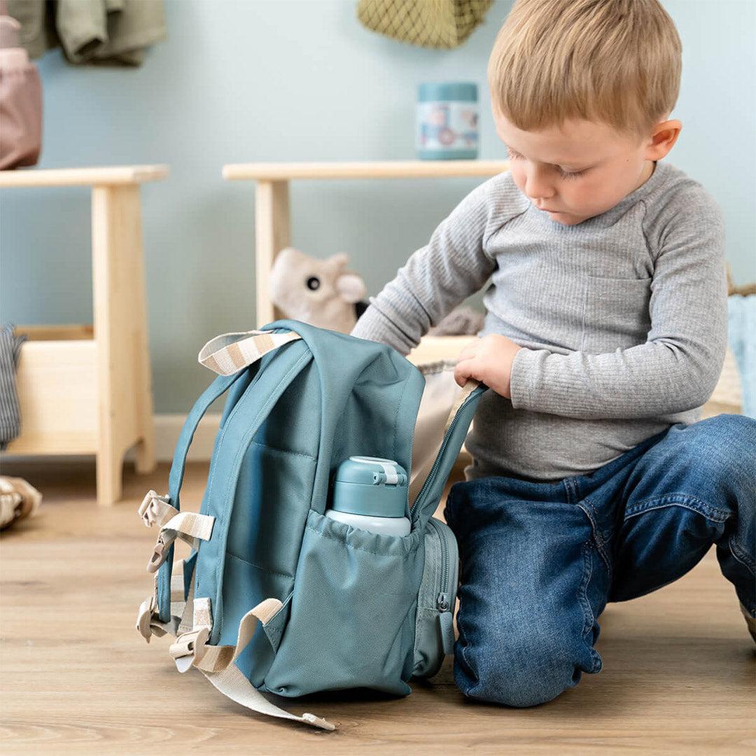 Done by Deer Kids Backpack - Tiny Farm Blue