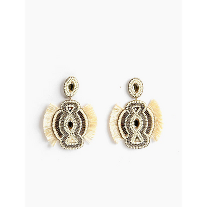 Egret Embellished Earrings