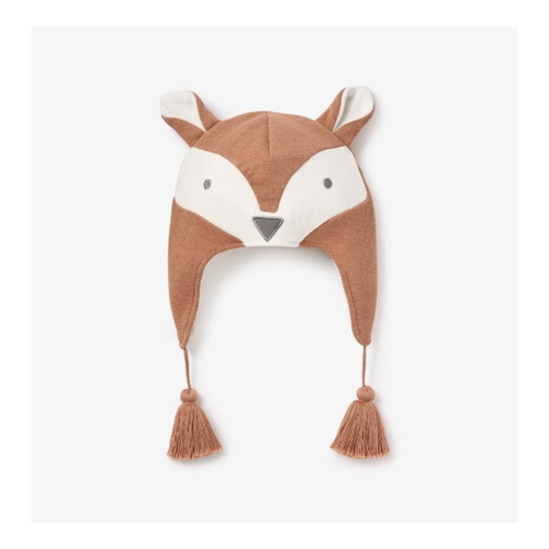 Rust Fox Aviator Knit Baby Hat