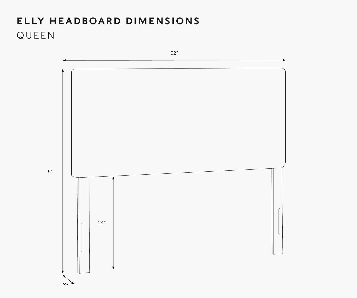 Elly Headboard - Peonies