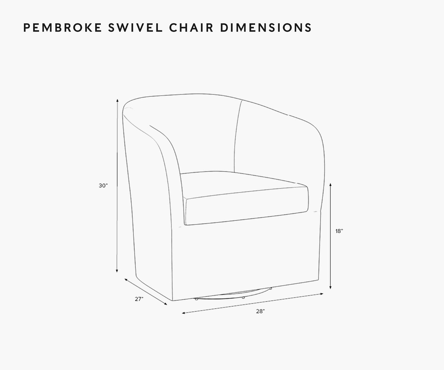 Pembroke Swivel Chair - Bramble