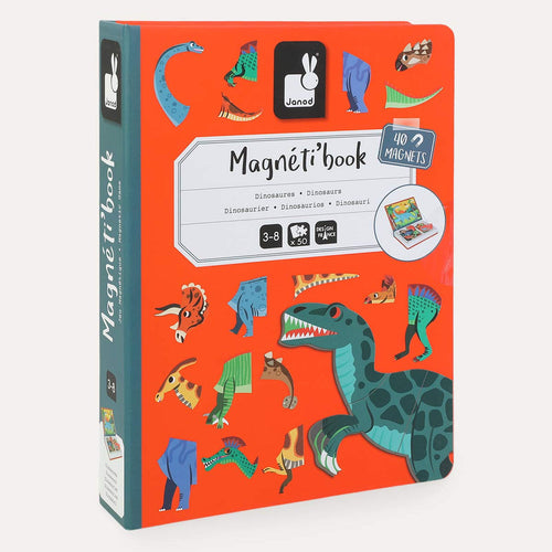 Janod Magnetibook Educational Toy - Dinosaurs