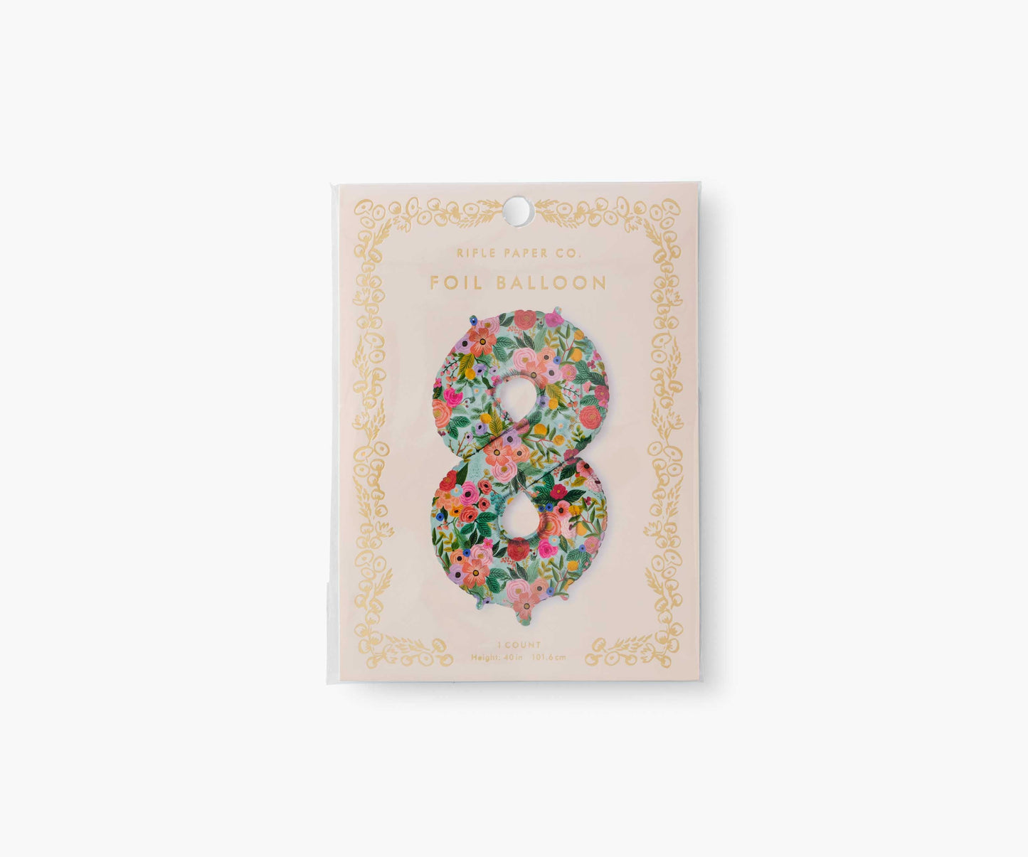 Numbered Foil Balloon - Garden Party