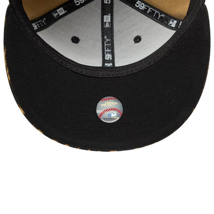 Pictured is this MLB Core Leopard New York Yankees 59FIFTY Fitted cap in black. 2