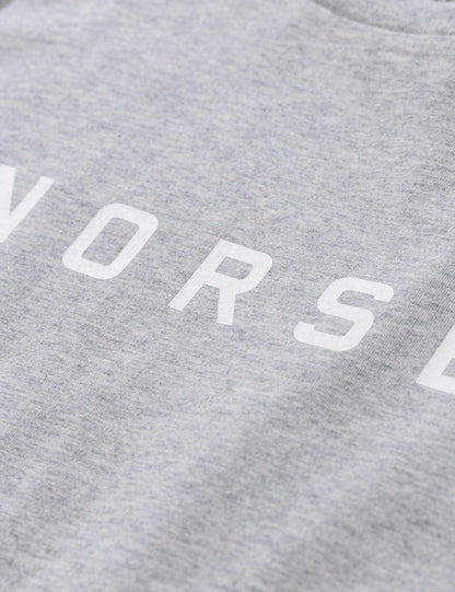 Norse Projects Niels Standard Logo T-Shirt - Light Grey Melange