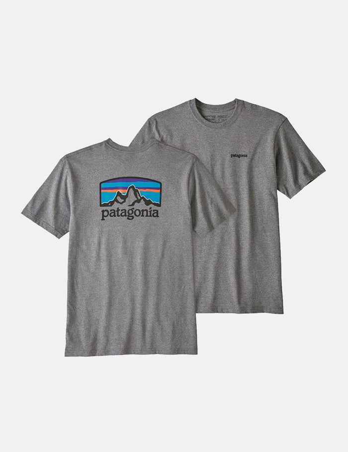 Patagonia Fitz Roy Horizons Responsibili-­Tee T­-Shirt - Gravel Heather Grey