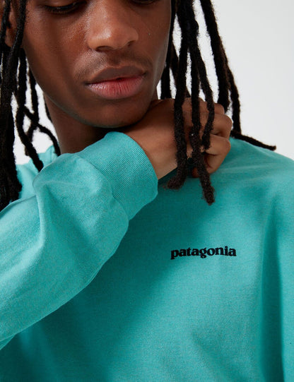 Patagonia P-6 Logo Responsibili-Tee Long Sleeve T-Shirt - Light Beryl Green