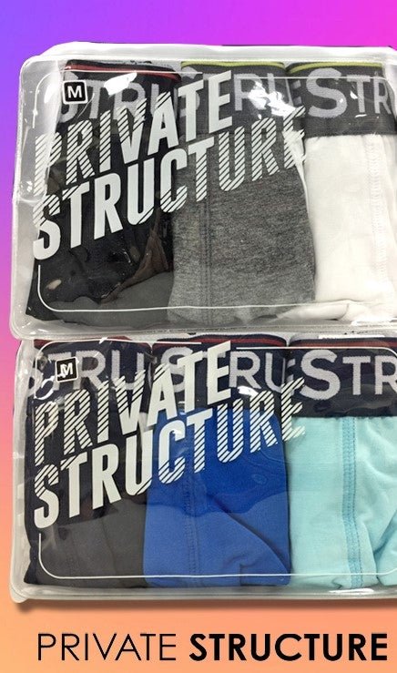 Quantum Men's Trunk - 3 Pack - | Private Structure - | MAD Lifestyle