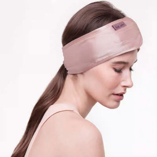 Blush Satin Sleep Headband