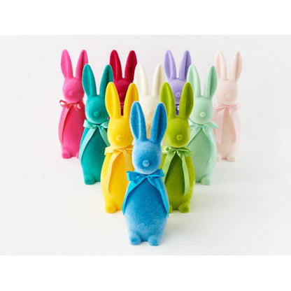 Medium Flocked Bunnies - Bright & Pastel