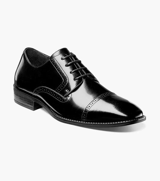 The Abbott – Black | Cap Toe Oxford – KCT Menswear
