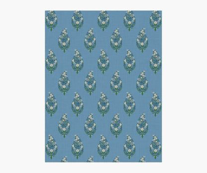 Paisley Wallpaper Sample - Blue