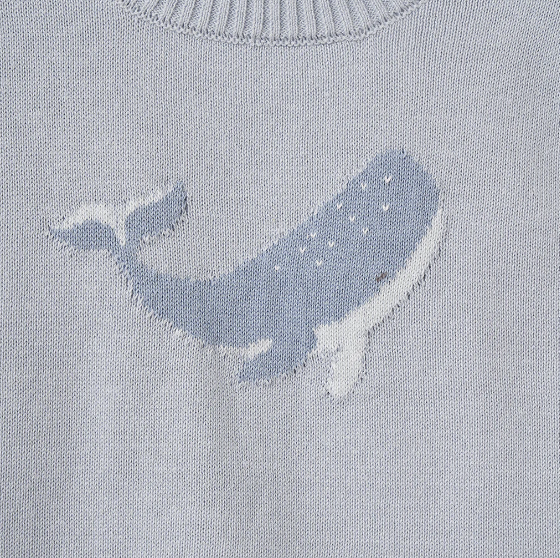 Whale Short Sleeve Sweater & Pant Set